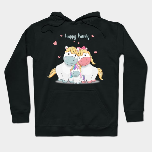 happy family Hoodie by Rosomyat